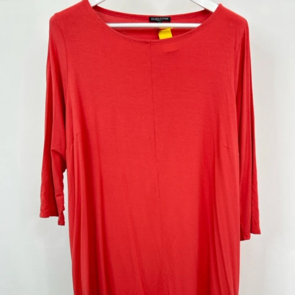 EILEEN FISHER WOMEN SIZE 2X SALMON TUNIC